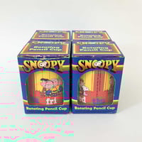 Image 4 of Pot à crayon rotatif Snoopy années 80