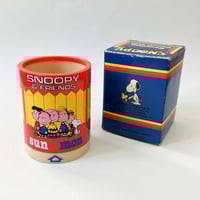 Image 1 of Pot à crayon rotatif Snoopy années 80