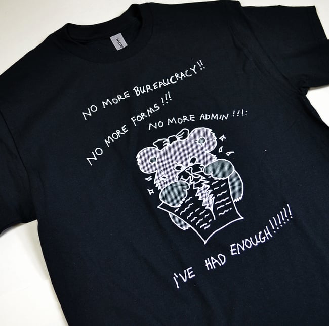 NO MORE FORMS - Black T-shirt 