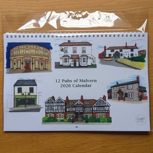 Image of 12 Pubs of Malvern 2026 Wall Calendar