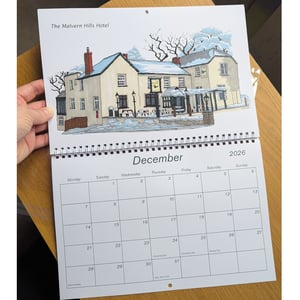 Image of 12 Pubs of Malvern 2026 Wall Calendar