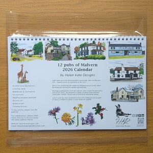 Image of 12 Pubs of Malvern 2026 Wall Calendar
