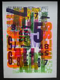 Image 1 of One-off typo letterpress poster #1-093