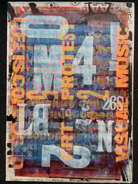 Image 1 of One-off typo letterpress poster #1-094