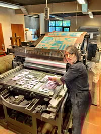 Image 3 of One-off typo letterpress poster #1-095