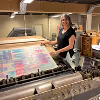 Image 5 of One-off typo letterpress poster #1-095