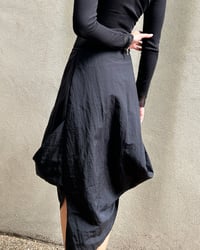 Image 3 of SILK BLEND DRAPED SKIRT
