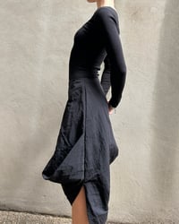 Image 1 of SILK BLEND DRAPED SKIRT