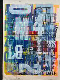 Image 1 of One-off typo letterpress poster #1-096