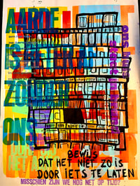 Image 3 of One-off typo letterpress poster #1-096