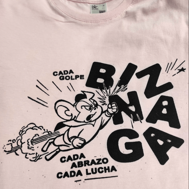 Camiseta 'Ratone' en rosa palo