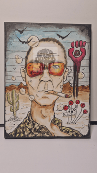 Image 1 of Hunter s thompson original painting 