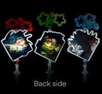 Image 2 of BLOCKTALES ROBLOX KEYCHAIN, Player | Griefer | Cruel King (connecting keychain, star clasped & bell)