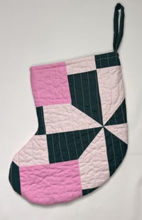 Image 3 of Handmade Quilted Mini Stocking #6 