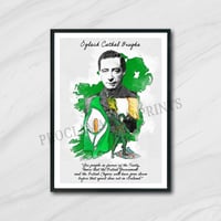 Cathal Brugha watercolour effect tribute A3 print (unframed).