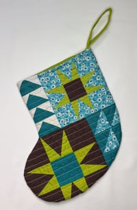 Image 3 of Handmade Quilted Mini Stocking #10