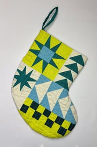 Image 3 of Handmade Quilted Mini Stocking #11