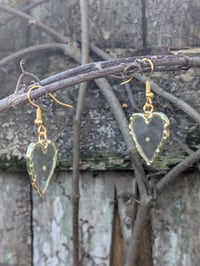 Image 2 of Gold Heart Earrings
