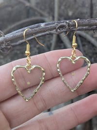 Image 1 of Gold Heart Earrings