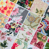 Image 4 of Floral Print 3" Fabric Squares - Slow Stitch Stash