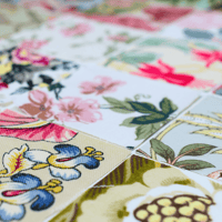 Image 5 of Floral Print 3" Fabric Squares - Slow Stitch Stash