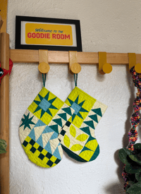 Image 5 of Handmade Quilted Mini Stocking #11