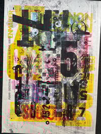 Image 1 of One-off typo letterpress poster #1-098