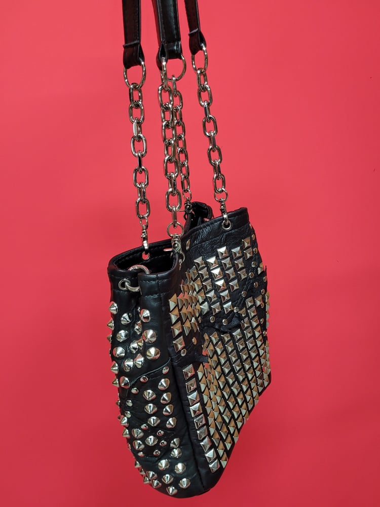 Image of BORN AGAIN HANDBAG SILVER HARDWARE