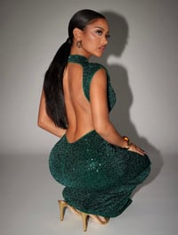 Image 4 of ROBE - Moulante Sexy Pour Femmes à Épaules Dénudées