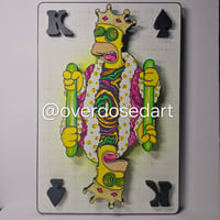 Image 1 of King Homer original wood cutout 