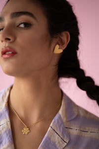 Image 2 of Boucles d'oreilles Puces Coeur