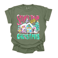Image 2 of Small Town Christmas Tee *place  your zip in the note section