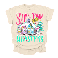 Image 3 of Small Town Christmas Tee *place  your zip in the note section