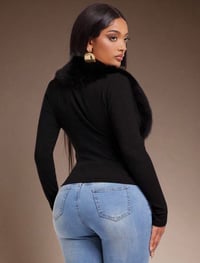 Image 8 of SKYNLYDRESS - Top à manches longues à col polaire sexy décontracté pour femmes