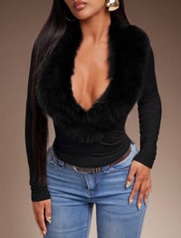 Image 7 of SKYNLYDRESS - Top à manches longues à col polaire sexy décontracté pour femmes