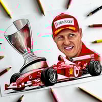 Limited Edition Prints of Michael Schumacher 