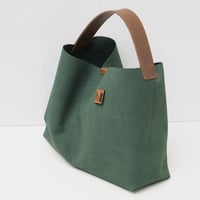 Image 4 of Ode to a Furoshiki in napped forest green