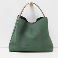 Image 3 of Ode to a Furoshiki in napped forest green