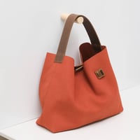 Image 2 of Ode to a Furoshiki in napped rust