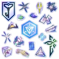 Image 3 of Ingress Prime Sticker/Magnet Sets (18 Pieces)
