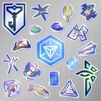 Image 4 of Ingress Prime Sticker/Magnet Sets (18 Pieces)
