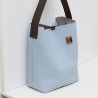 Image 2 of Tube Tote in pebbled sky