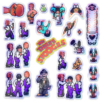 Image 3 of The Three Stooges NES Sticker/Magnet Sets (22 Pieces)