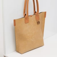 Image 2 of Tall Tote in vintage camel