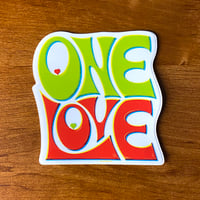 Image 1 of One Love Vinyl Sticker