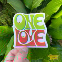 Image 4 of One Love Vinyl Sticker