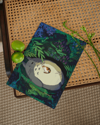 Image 1 of Illustration Shiro sieste avec Totoro 