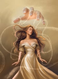 Art Print - 5x7 Paesha Hourglass - Shipped from Gilded Pestle (Shop)