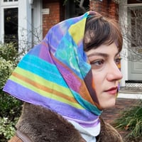 Image 2 of Head Scarf 'Waulking in Jura'