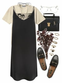 Image 6 of Lovers Heart Tie-strap midi slip dress